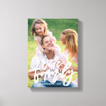 Our Family Hand Lettered Script Personalized Canvas Print<br><div class="desc">Customizable canvas print featuring hand-lettered script "Our Family". This will be a perfect accent to any home.</div>