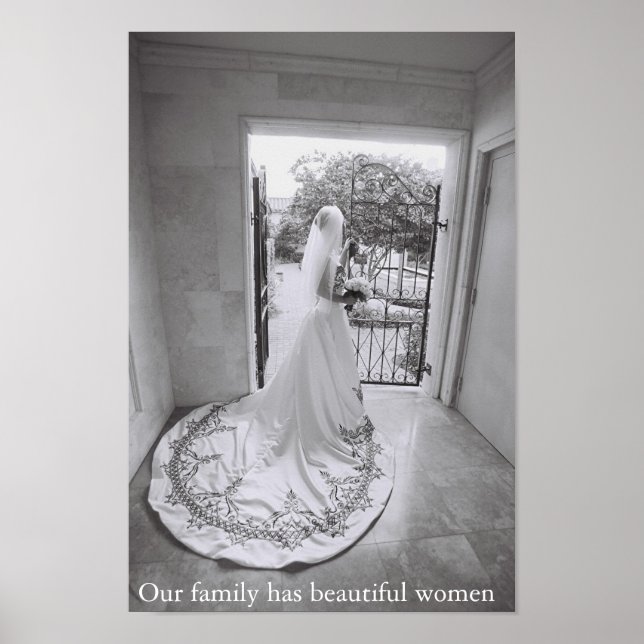 Our family has beautiful women poster (Front)