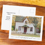 Our Family Has Moved Custom House Photograph Postcard<br><div class="desc">Customize your change of address postcards with a custom photo of your new home. Our family has moved to a new house. Simple,  minimalist moving announcement to send to your friends and family.</div>