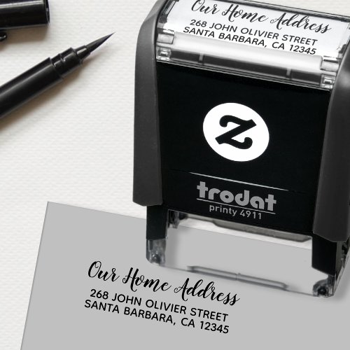 Our Family Home Return Address Self_inking Stamp