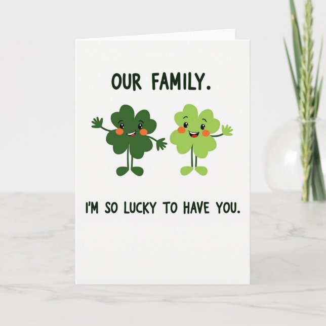 Our Family Lucky Card (Front)
