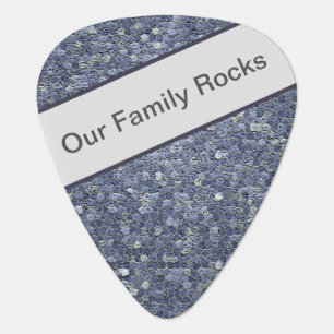 Our Family Rocks Family Reunion Keepsake Mosaic Guitar Pick