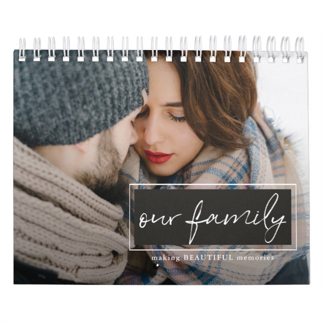Our Family Script Photo Calendar (Cover)