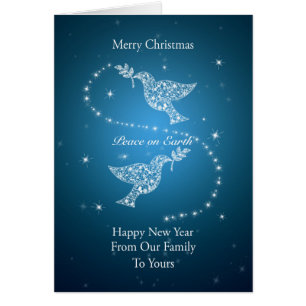Our Family to Yours, Doves of Peace Christmas Cards