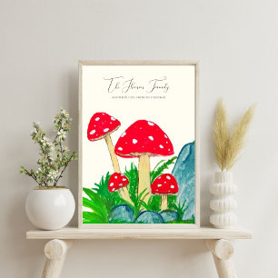 Our Family Tree – Personalized Mushroom Poster