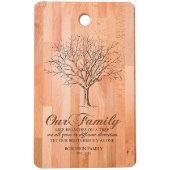 Our Family Tree Sentimental Bamboo Cutting Board (Front)