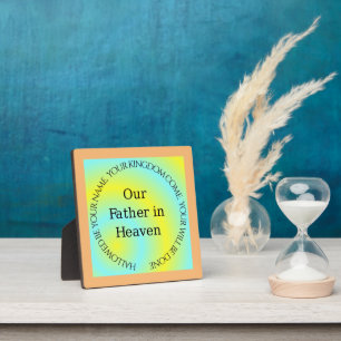 OUR FATHER IN HEAVEN PLAQUE