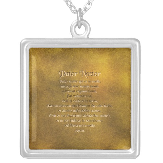 Our Father In Latin Necklace (Front)