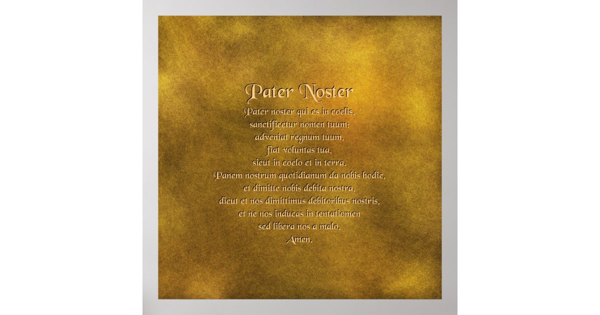 Pater Noster Traditional Catholic Printable Prayer (Download Now) 