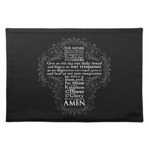 Our Father Lords Prayer Christian Gift Jesus Placemat