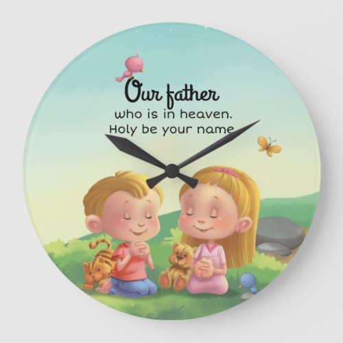 Our FatherLords prayer kids room clock