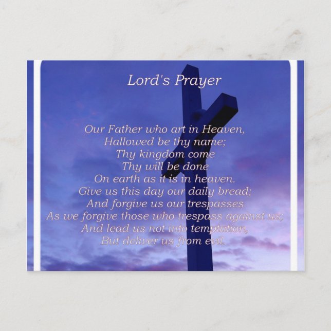 Our Father Postcard (Front)