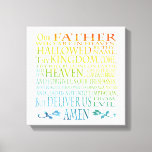 &#39;our Father&#39; Prayer Canvas Print at Zazzle