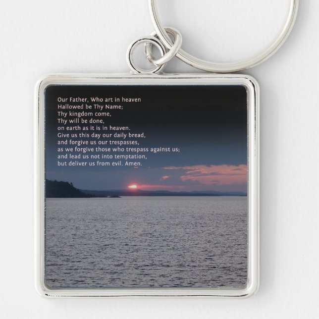 Our Father Prayer Keychain (Front)