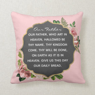 Our Father Prayer - Pillow