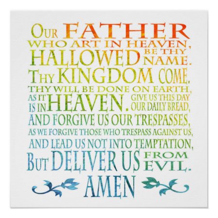 'our Father' Prayer Poster