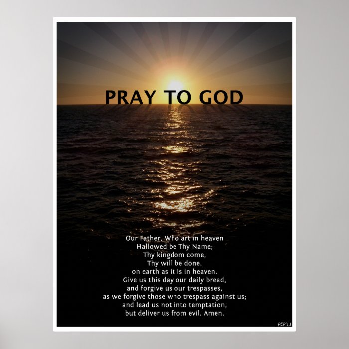 Our Father Prayer Posters