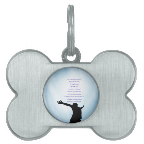 Our father prayer the classical healing love pet name tag