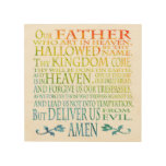 &#39;our Father&#39; Prayer Wood Wall Art at Zazzle