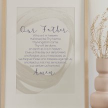 Our Father, The Lord's Prayer Wall art