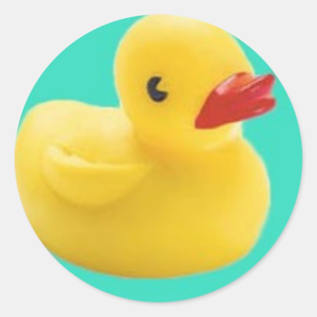 Our Favorite Ducky!  Great Fun for Everyone! Classic Round Sticker (Front)
