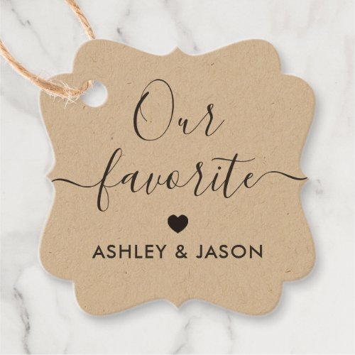 Our Favorite Favor Tag for Wedding Welcome Bag