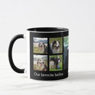 Our favorite hellos and hardest goodbyes pet photo mug