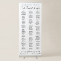 Our Favorite People 170 Guests Seating Chart