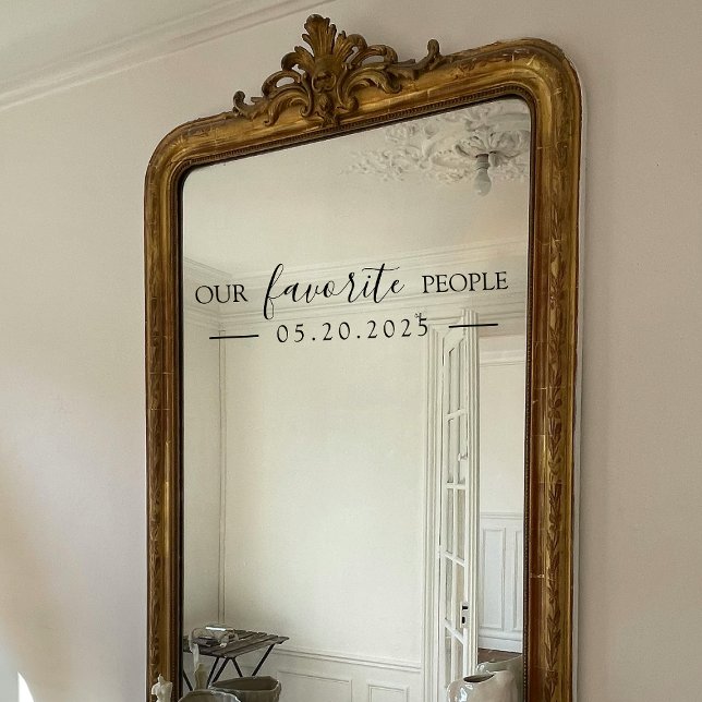 Our Favorite People Wedding Mirror Decal (Creator Uploaded)
