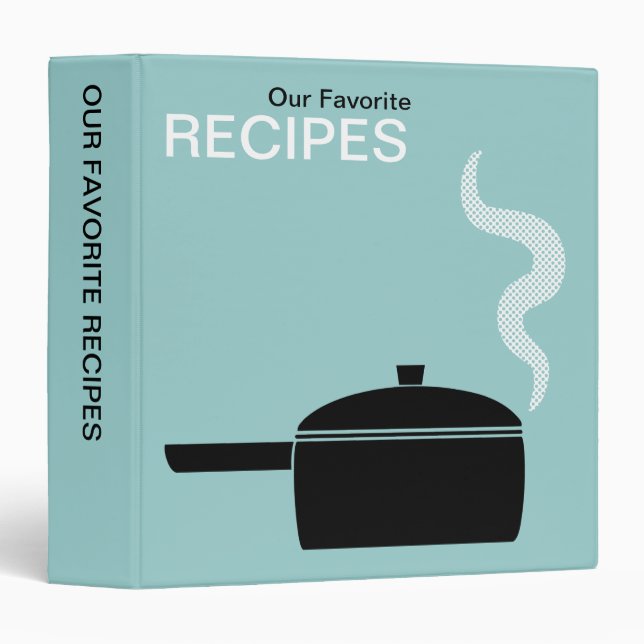 Our Favorite Recipes (1.5in) - Lt Blue Green Binder (Front/Spine)