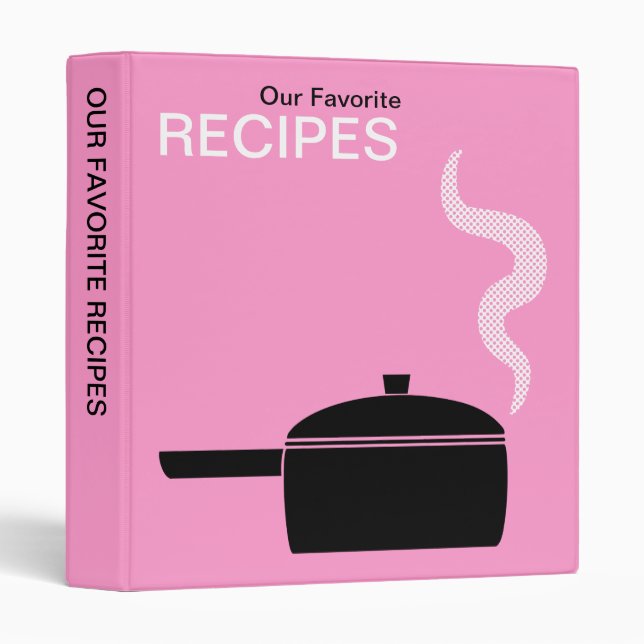 Our Favorite Recipes (1in) - Pink Binder (Front/Spine)