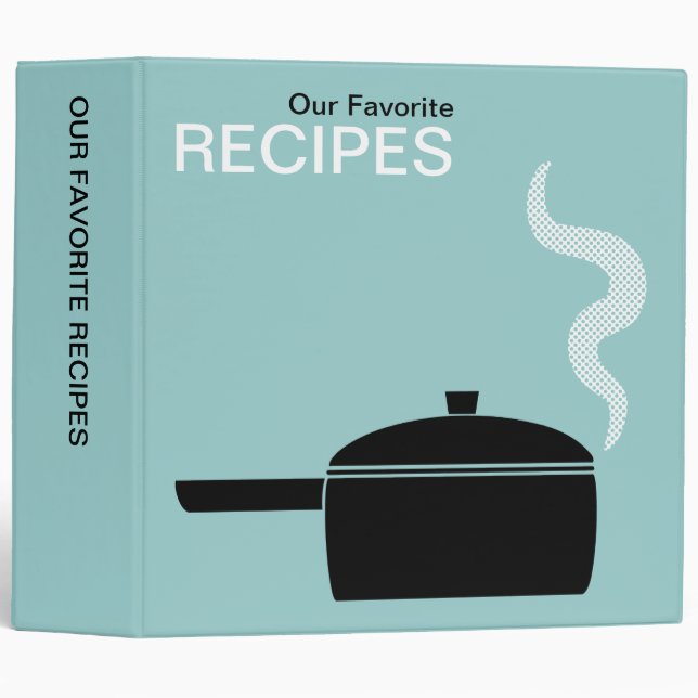 Our Favorite Recipes (2in) - Lt Blue Green Binder (Front/Spine)