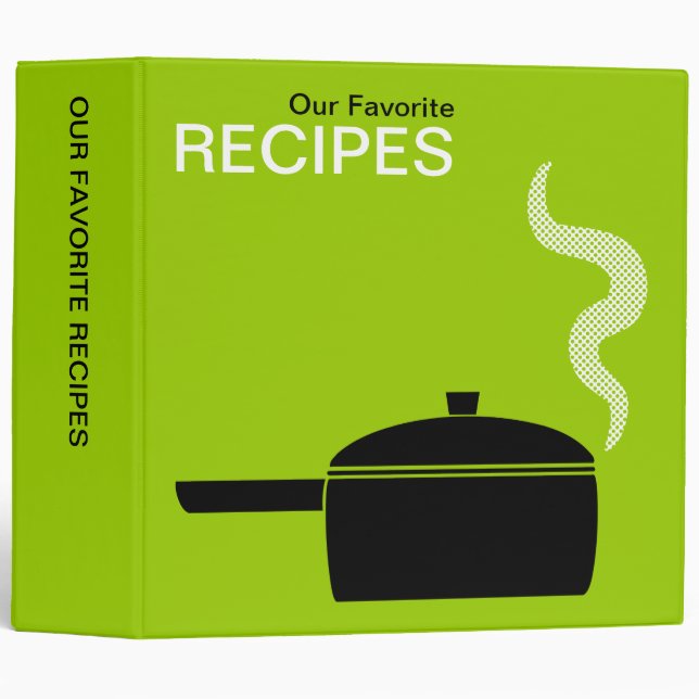 Our Favorite Recipes (2in) - Martian Green Binder (Front/Spine)
