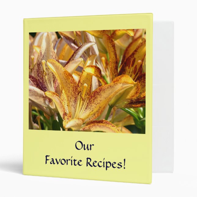 Our Favorite Recipes! binder album Recipe book (Front/Inside)