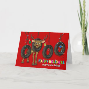 OUR FAVORITE REDNECK - HAPPY HOLIDAY - TIRE SWINGS CARD