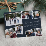 Our favorite scenes Christmas photo collage navy Holiday Card<br><div class="desc">This seven-photo holiday card features fun and clever text - "these are a few of our favorite scenes" and is perfect for showcasing the highlights of your year. The back is a coordinating navy plaid. This unique navy blue Christmas card by Lea Delaveris Design is the perfect way to send...</div>