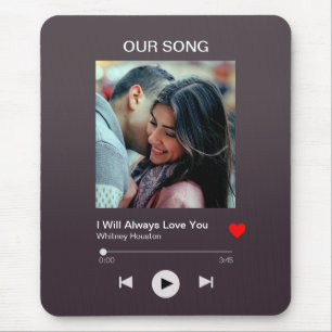 Our favorite Song – Custom Photo Mouse Pad