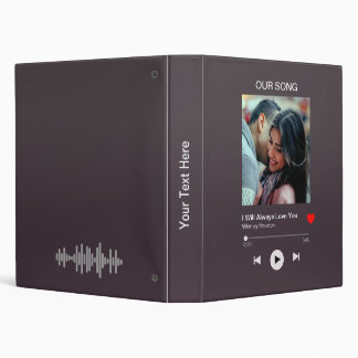 Our favourite Song – Custom Photo 3 Ring Binder