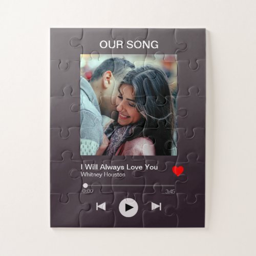Our favourite Song  Custom Photo  Jigsaw Puzzle