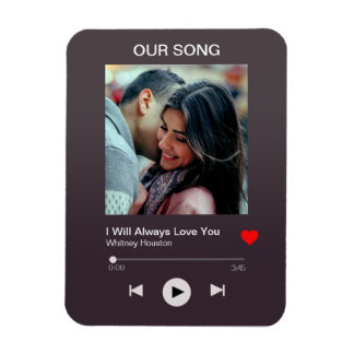 Our favourite Song – Custom Photo Magnet