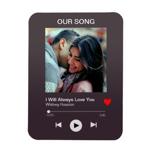 Our favourite Song  Custom Photo  Magnet