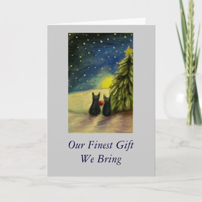 Our Finest Gift We Bring Holiday Card (Front)