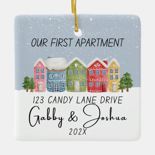 Our First Apartment Housewarming New Home Ceramic Ornament