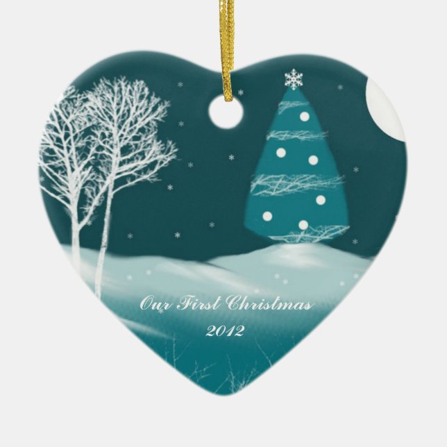 Our First Christmas 2012 Ornament (Front)
