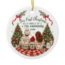 Our First Christmas as a Family of 3 Personalized