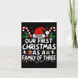 Our First Christmas As A Family Of Three 2024 New Card