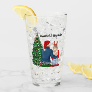 Our First Christmas As A Married Couple Glass