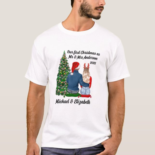 Our First Christmas As A Married Couple Men's T-Shirt (Front)