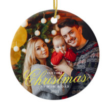 Our First Christmas as a MOM and DAD with Photo