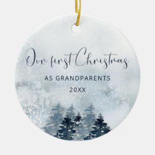 Our first Christmas as grandparents ornament
